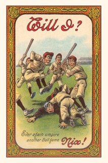 Front cover_Vintage Journal Baseball Players Beating Up Umpire