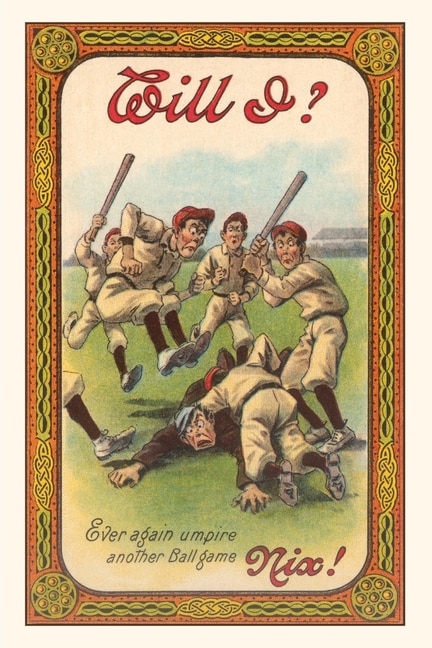 Front cover_Vintage Journal Baseball Players Beating Up Umpire