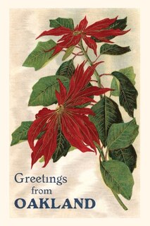 Front cover_Vintage Journal Greetings from Oakland, California, Poinsettias