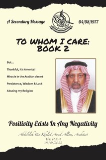 Front cover_To Whom I Care
