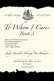 Couverture_To Whom I Care
