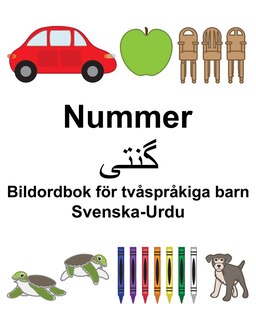 Front cover_Svenska-Urdu Nummer/گن تی Bildordbok för tvåspråkiga barn
