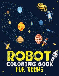 Front cover_Robot coloring book For Teens
