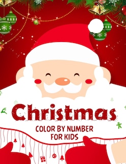 Front cover_Christmas color by number for kids.