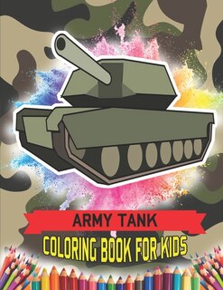 Front cover_Army Tank Coloring Book For Kids
