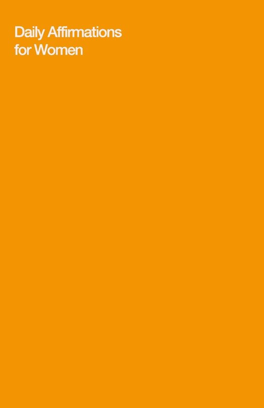 Front cover_Daily Affirmations for Women