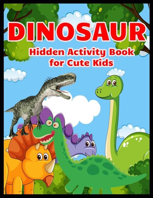 Couverture_DINOSAUR Hidden Activity Book for Cute Kids