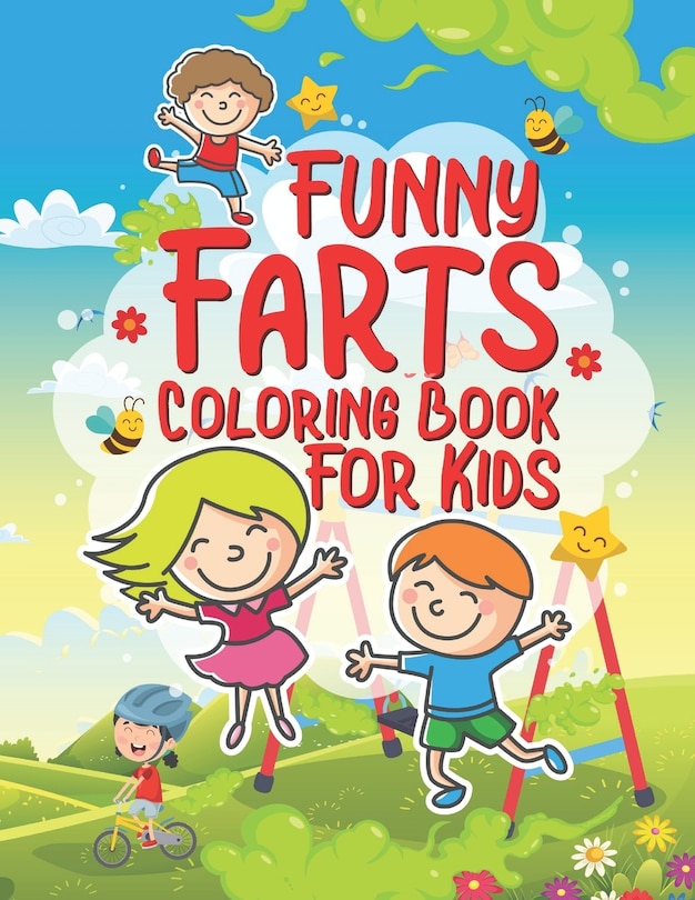 Front cover_Funny Farts Coloring Book For Kids