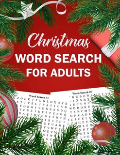 Christmas Word Search For Adults: Large Print Word Search Puzzles For Adults To Enjoy This Christmas Holiday