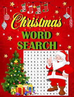 Christmas word search.: Easy Large Print Puzzle Book for Adults, Kids & Everyone for the 25 Days of Christmas.