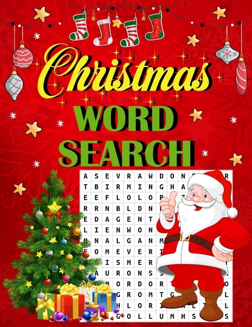 Christmas word search.: Easy Large Print Puzzle Book for Adults, Kids & Everyone for the 25 Days of Christmas.