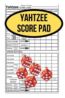 Front cover_Yahtzee Score Pad