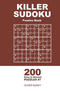 Front cover_Killer Sudoku - 200 Easy to Normal Puzzles 9x9 (Volume 7)