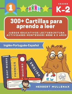 Front cover_300+ Cartillas para aprendo a leer - Juegos educativos lectoescritura actividades montessori bebe 2 5 años