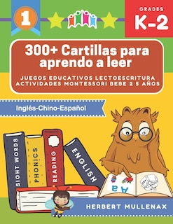 Front cover_300+ Cartillas para aprendo a leer - Juegos educativos lectoescritura actividades montessori bebe 2 5 años