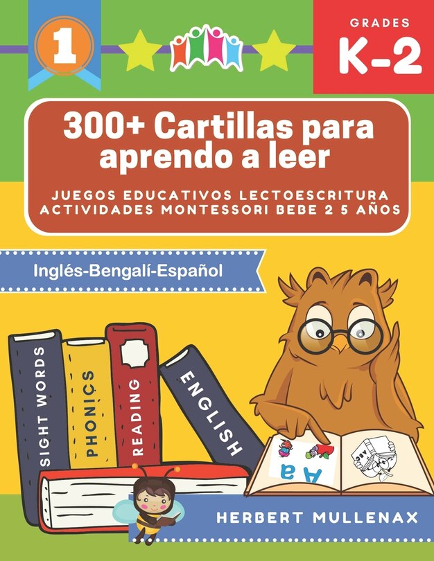 Couverture_300+ Cartillas para aprendo a leer - Juegos educativos lectoescritura actividades montessori bebe 2 5 años