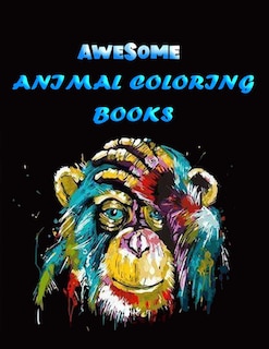 Front cover_Awesome Animal Coloring Books