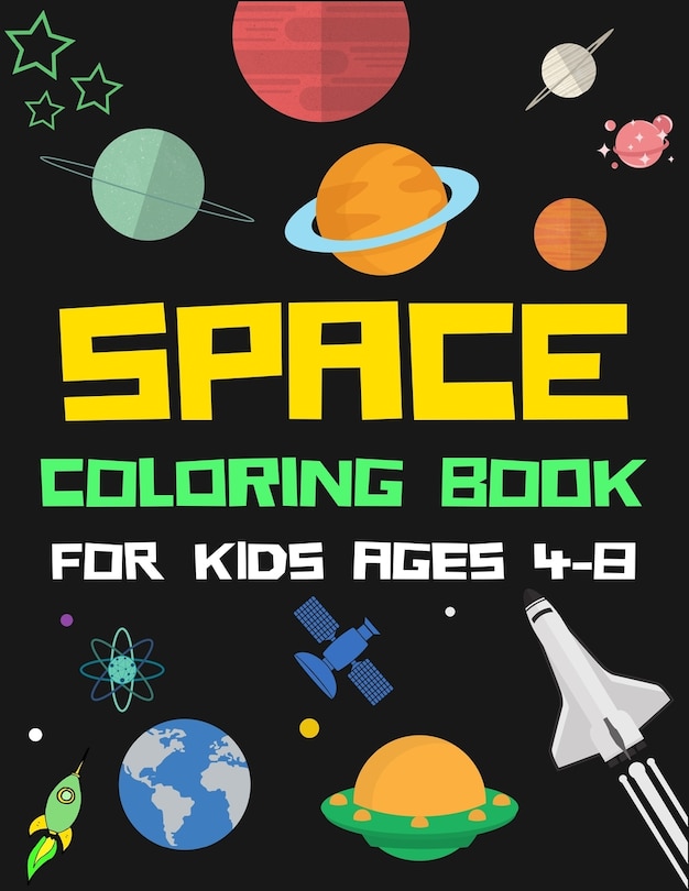 Couverture_Space Coloring Book for Kids Ages 4-8