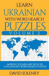 Front cover_Learn Ukrainian with Word Search Puzzles Volume 2