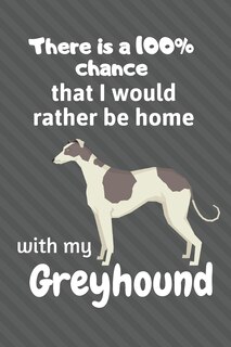 Front cover_There is a 100% chance that I would rather be home with my Greyhound