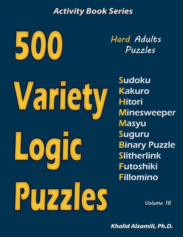 Front cover_500 Variety Logic Puzzles