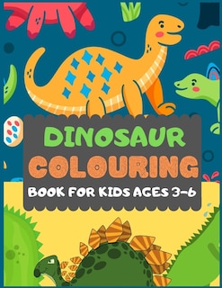 Front cover_Dinosaur Colouring Book For Kids Ages 3-6