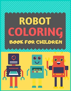Front cover_Robot Coloring Book For Children