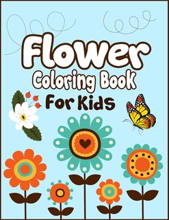 Front cover_Flower Coloring Book for Kids