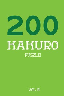 Couverture_200 Kakuro Puzzle Vol 6