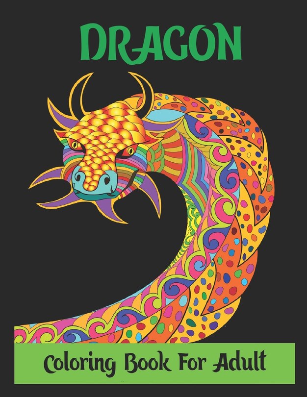 Couverture_Dragon Coloring Book for Adult