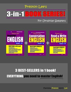 Couverture_Preston Lee's 3-in-1 Book Series! Beginner English, Conversation English & Read & Write English Lesson 1 - 20 For Ukrainian Speakers