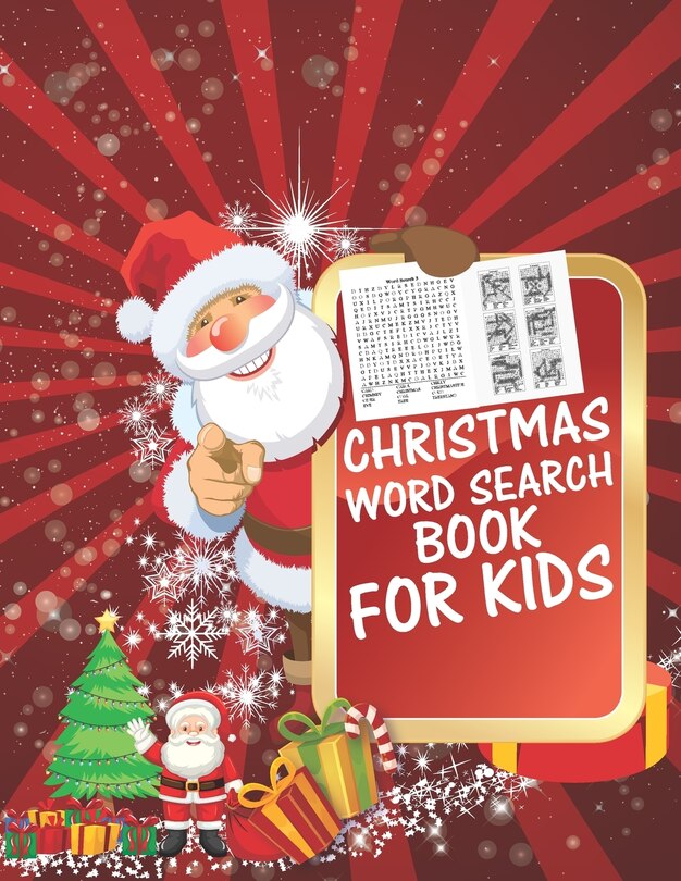 Front cover_Christmas Word Search Book For Kids