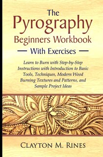 Front cover_The Pyrography Beginners Workbook with Exercises
