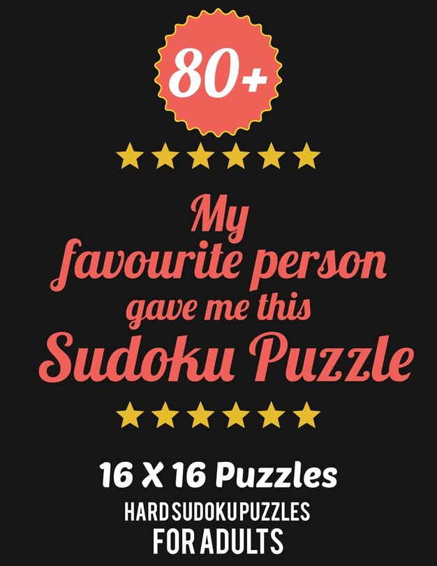 Front cover_80+ My Favourite Person Gave Me This Sudoku Puzzle
