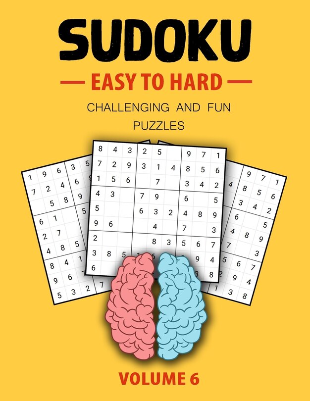 Couverture_Easy To Hard Sudoku Challenging And Fun Puzzles Volume 6