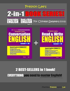 Couverture_Preston Lee's 2-in-1 Book Series! Conversation English & Read & Write English Lesson 1 - 20 For Chinese Speakers