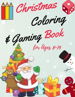 Front cover_Christmas Coloring and Gaming Book for 8-14