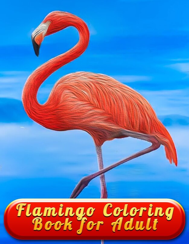 Front cover_Flamingo Coloring Book for Adult