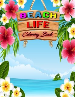 Front cover_Beach Life Coloring Book