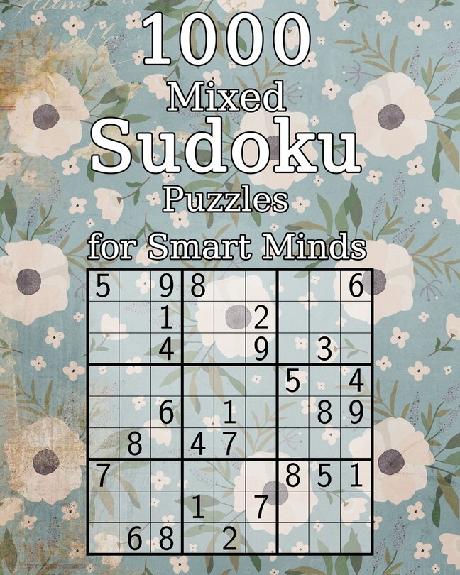 Front cover_1000 Mixed Sudoku Puzzles for Smart Minds