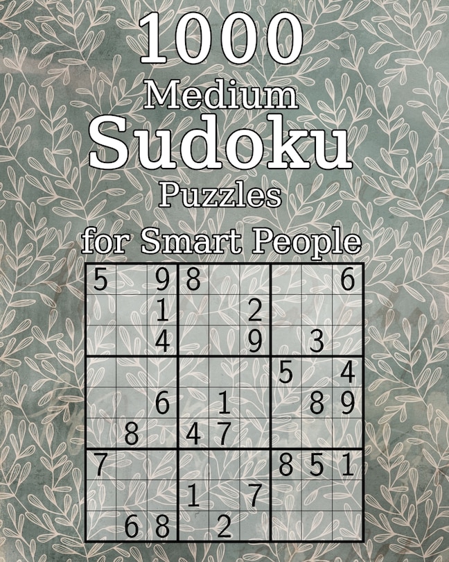 Front cover_1000 Medium Sudoku Puzzles for Smart People