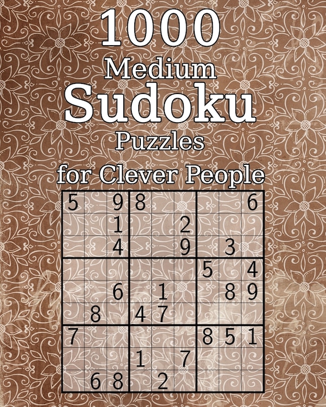Couverture_1000 Medium Sudoku Puzzles for Clever People