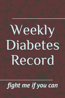 Front cover_Weekly Diabetes Record