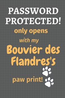 Couverture_Password Protected! only opens with my Bouvier des Flandres's paw print!
