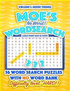 Front cover_Moe's No Word! Wordsearch Vol. 1