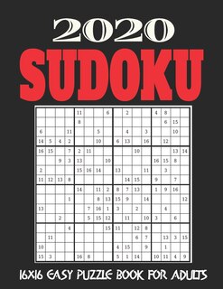 Front cover_16X16 Sudoku Puzzle Book for Adults