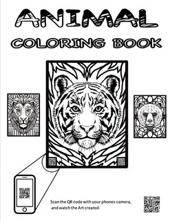 Front cover_animal coloring book