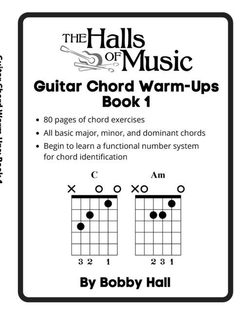 Front cover_The Halls of Music Chord Warmups for Guitar Book 1