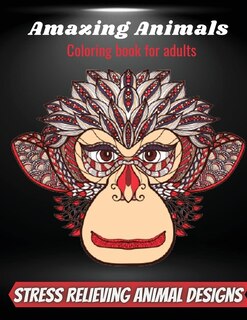 Front cover_Amazing Animals Coloring Book For Adults