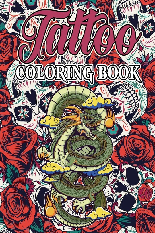Couverture_Tattoo Coloring Book for Adults